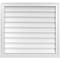 Ekena Millwork Vertical Surface Mount PVC Gable Vent w/ 2"W x 2"H , Brickmould Sill Frame, 30"W x 28"H GVPVE30X2803SN - alternate 1